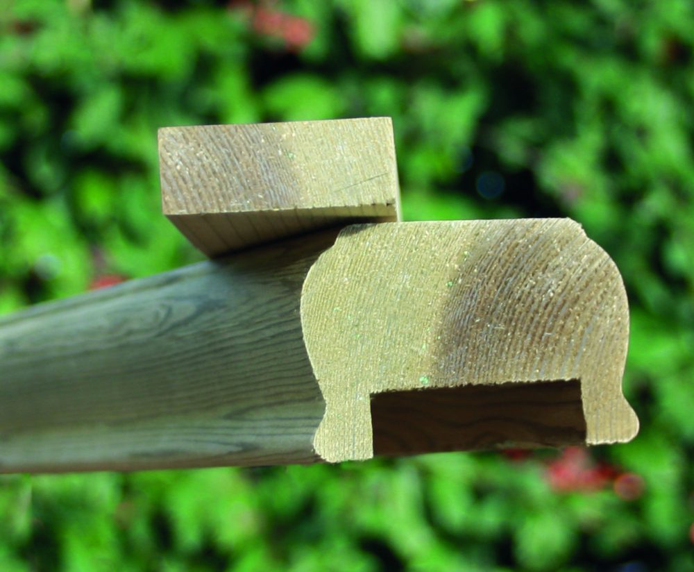 wooden handrail