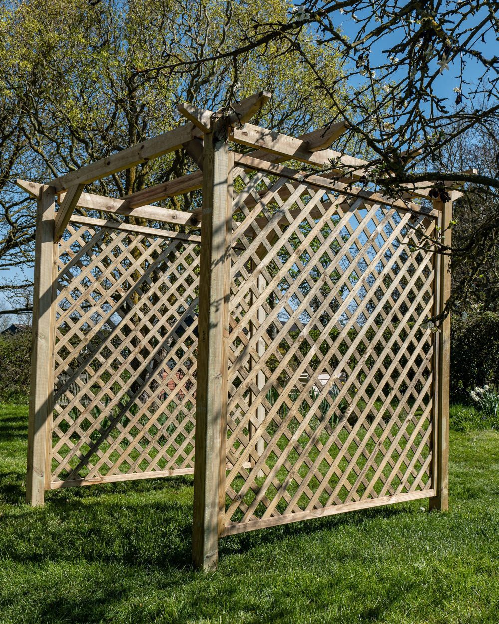 wooden pergola