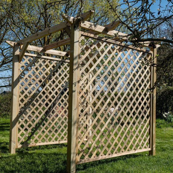 wooden pergola